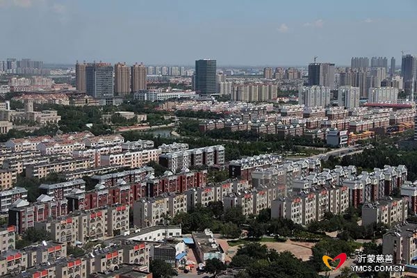 在高空俯拍的东营城市风光。 视觉中国 资料图